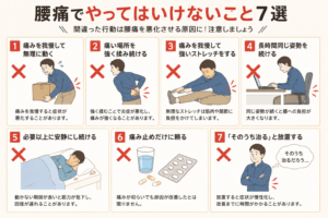 腰痛でやってはいけないこと7選