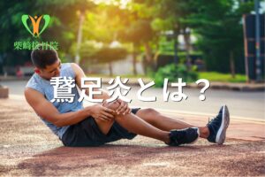 鵞足炎による膝内側の痛みのイメージ図(館林市柴﨑接骨院)