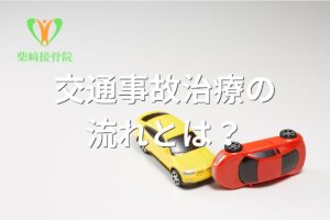 交通事故治療の流れを示すイメージ図(館林市柴﨑接骨院)
